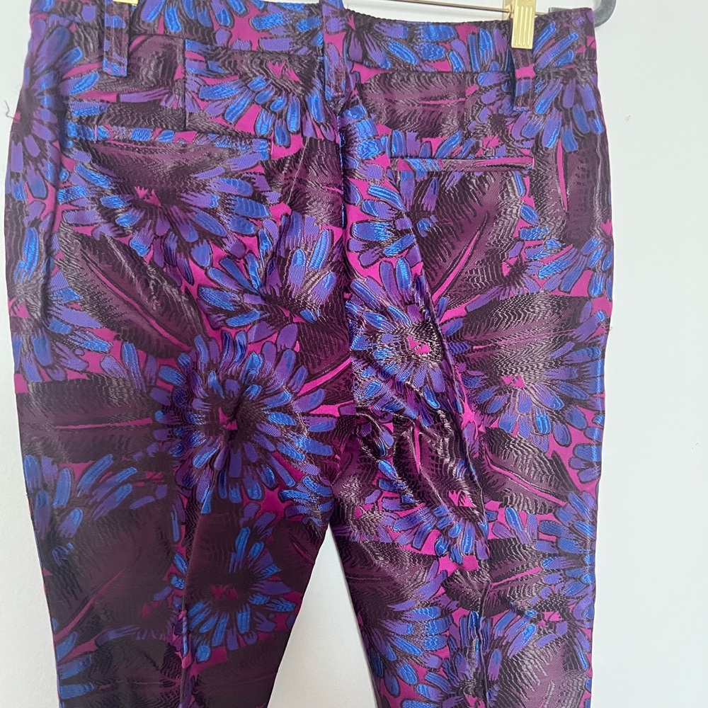 J. Crew Purple and Blue Dress Pants with Tapered Leg - Picture 3 of 4